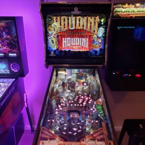 Buy houdini machine online, Buy pinball machine online, buy used pinball machines, pinball machine for sale, where to buy pinball machines, houdini pinball machine for sale